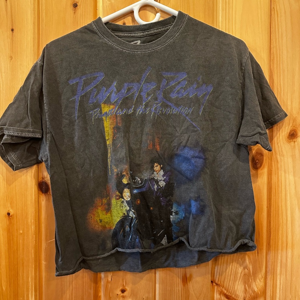 M Prince Purple Rain Crop Top